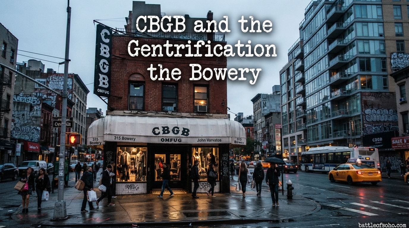 CBGB and the Gentrification of the Bowery