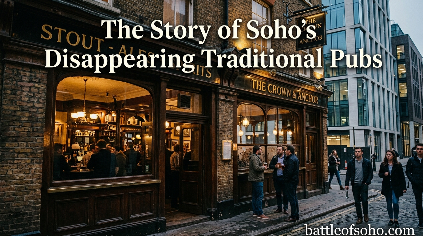 The Story of Soho's Disappearing Traditional Pubs