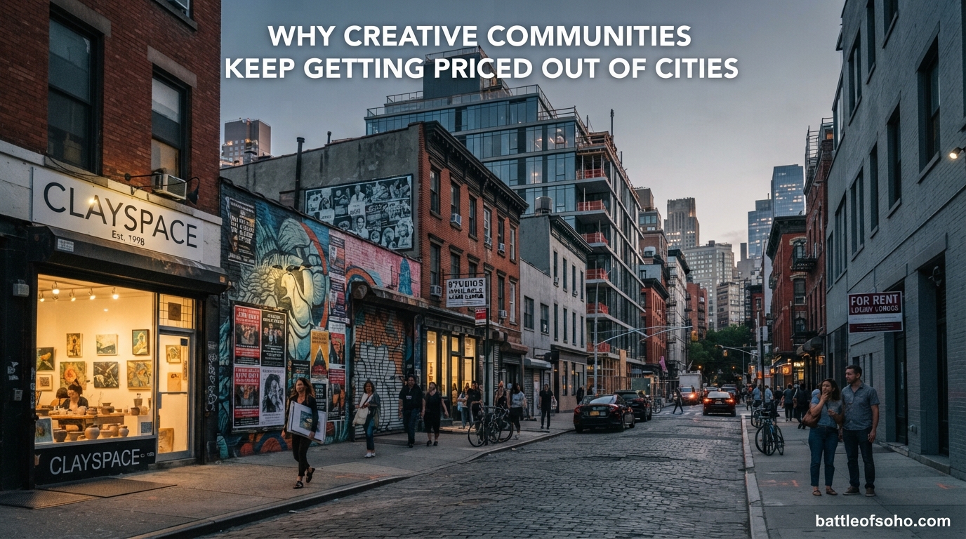 Why Creative Communities Keep Getting Priced Out of Cities