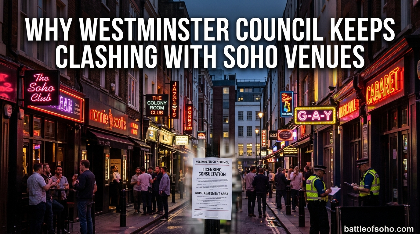 Why Westminster Council Keeps Clashing With Soho Venues