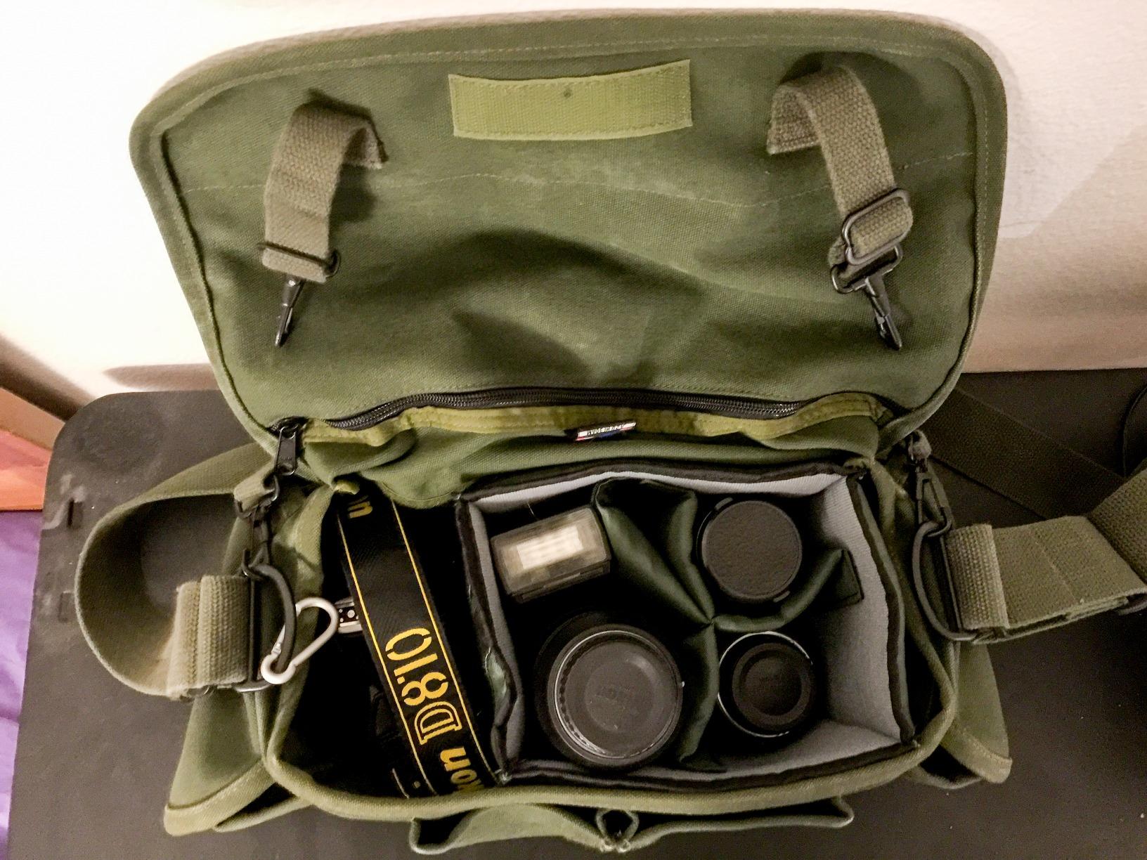 Domke F-2 Large Canvas Camera Bag - Water Resistant, Holds Camera Body & Multiple Lenses up to 300mm customer photo 2