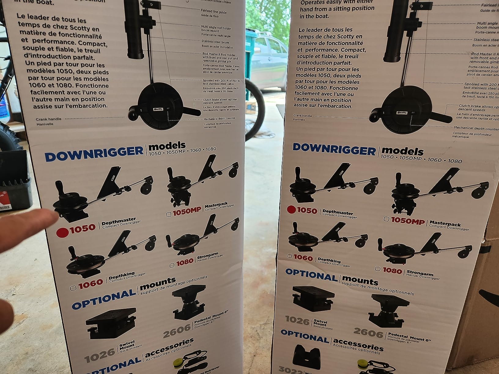 Scotty #1050MP Depthmaster Manual Downrigger, Display Packed w/ Rod Holder & Clamp Mount, Black | Non-Permanent Clamp-on Bracket customer photo 2