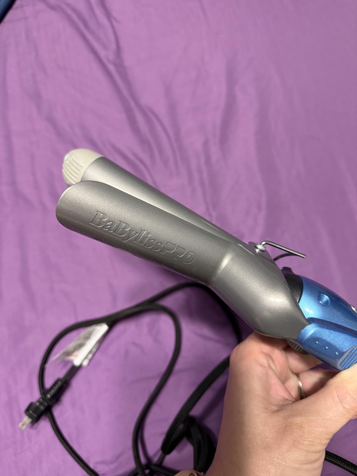 BaBylissPRO Nano Titanium Spring Curling Iron, Professional Hair Wand, Tool for Stylists, Nano Titanium Technology for Tight Curls or Loose Waves customer photo 2