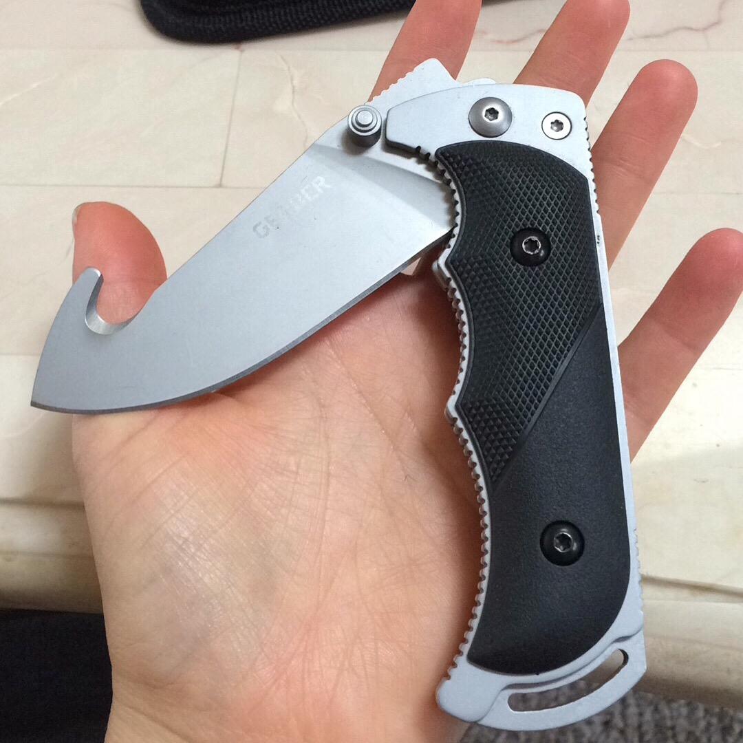 Gerber Gear Freeman Guide Folding Knife, Fine Edge, Gut Hook | Gut hook blade, fine edge, deer hunting, field dressing, lockback folding knife, EDC, durable steel, Gerber 31-000592 customer photo 1