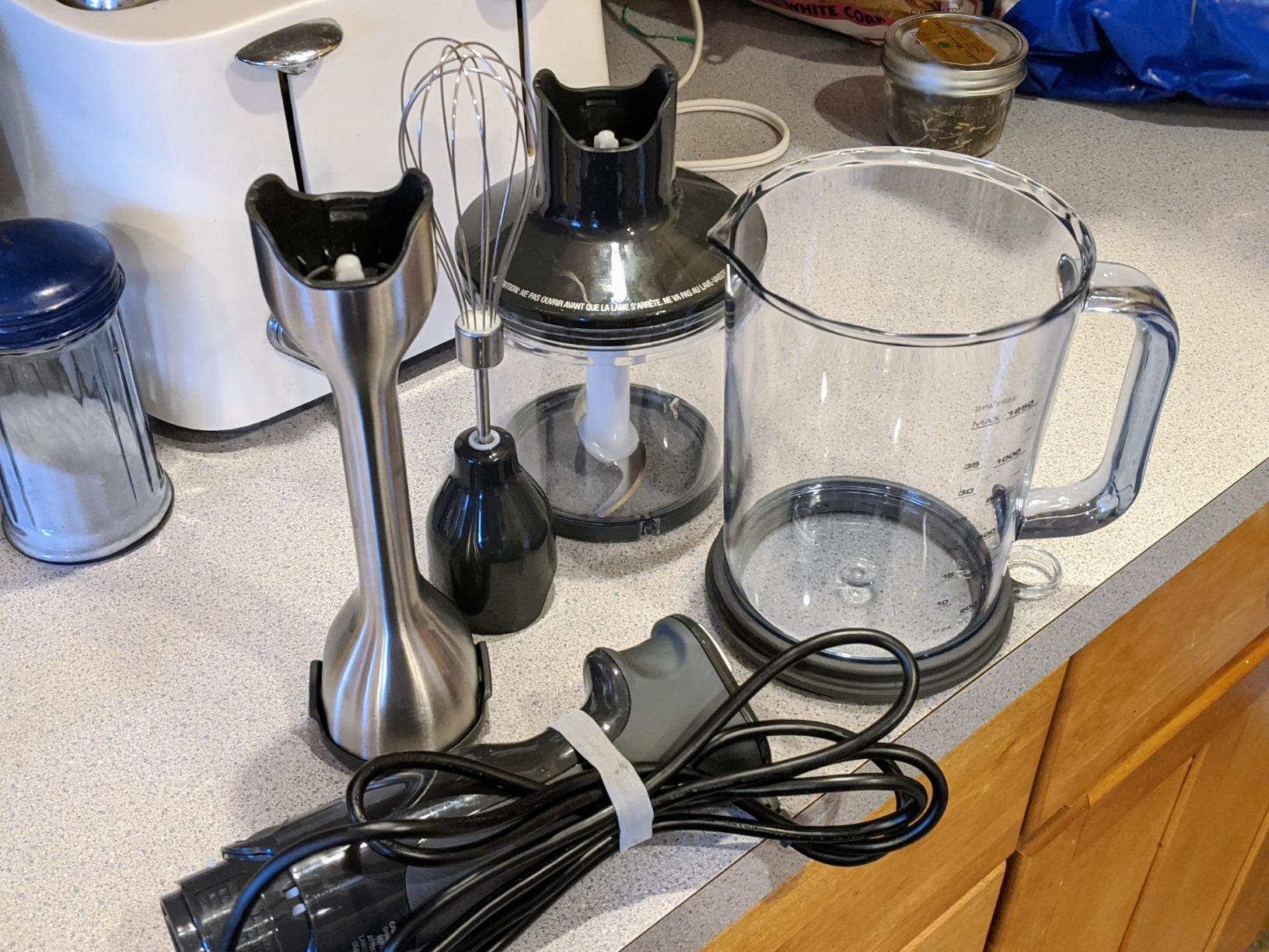 Breville BSB510XL Control Grip Immersion Blender, Brushed Stainless Steel | 15-Speed 280W Handheld Blender | Includes Whisk, Chopper and 42 oz Jug customer photo 1