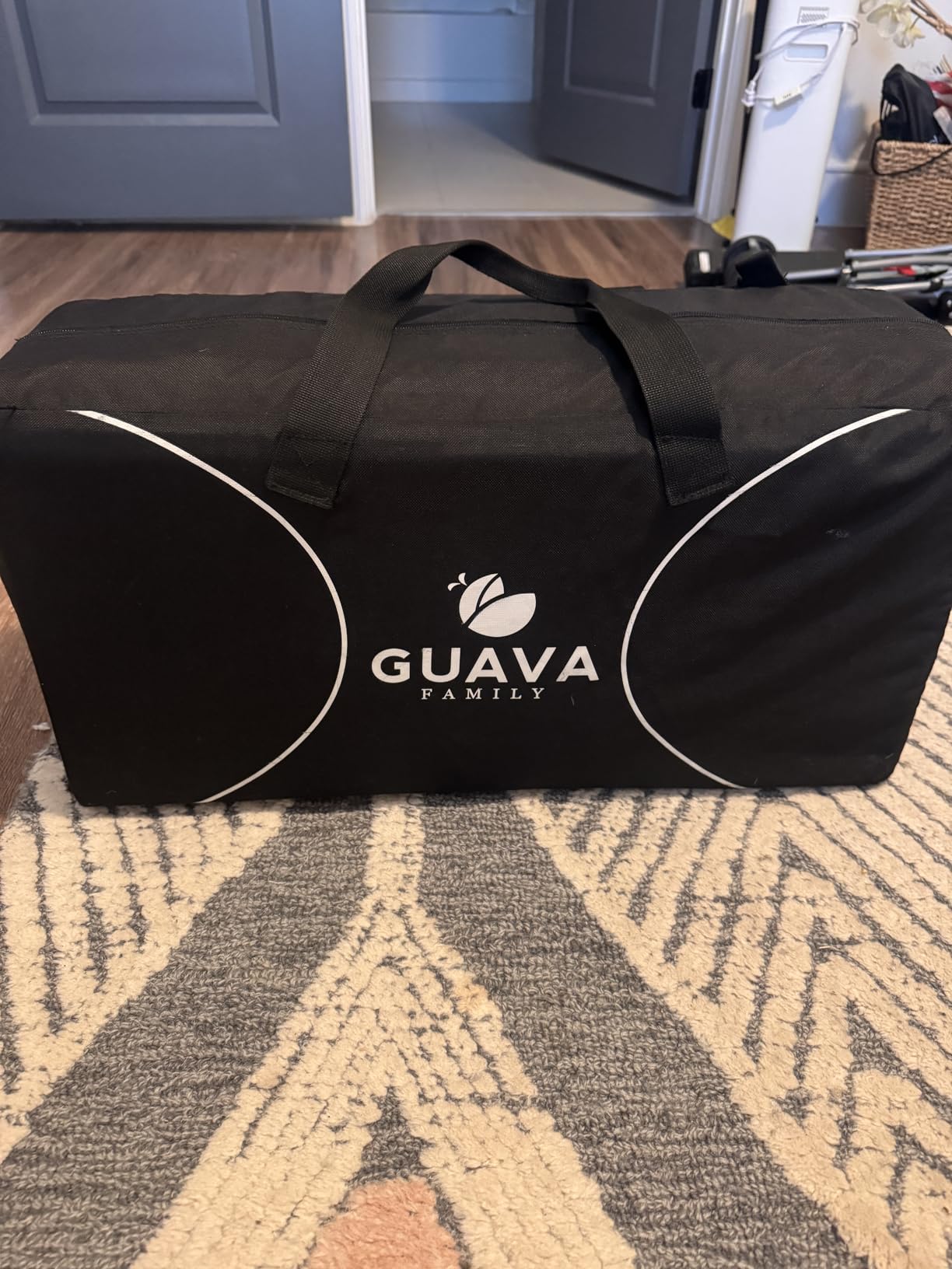 Guava Family Travel Crib Includes Lightweight Backpack Design, Certified Baby Safe Portable Crib, Folding Play Yard, Comfy Mattress for Babies, Toddlers, Compact Baby Travel Bed customer photo 1