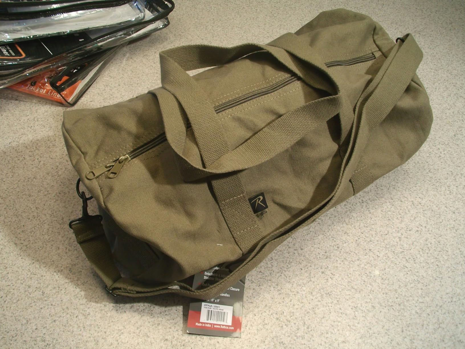 Heavy-Duty Canvas Shoulder Duffle Bag - Rugged Travel Gym Gear Equipment Bag customer photo 1