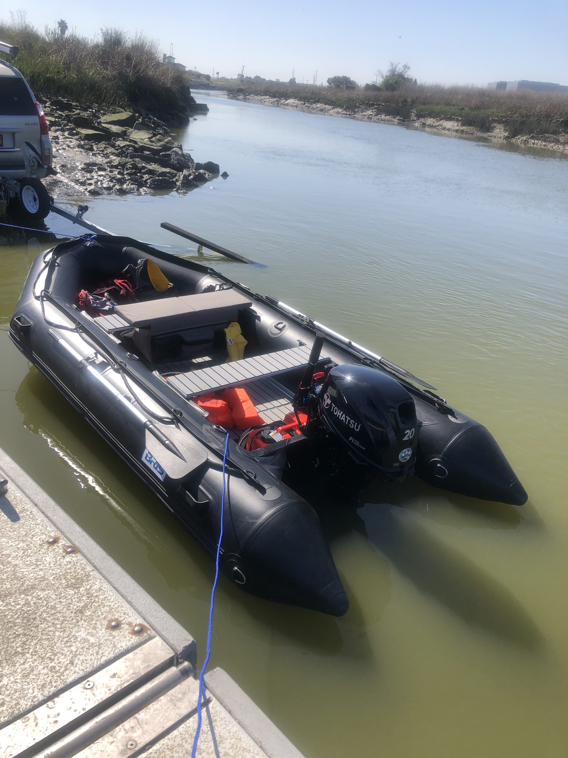 BRIS 1.2mm PVC 12.5 ft Inflatable Boat Inflatable Fish Hunter & Person Inflatable Raft Boat customer photo 2