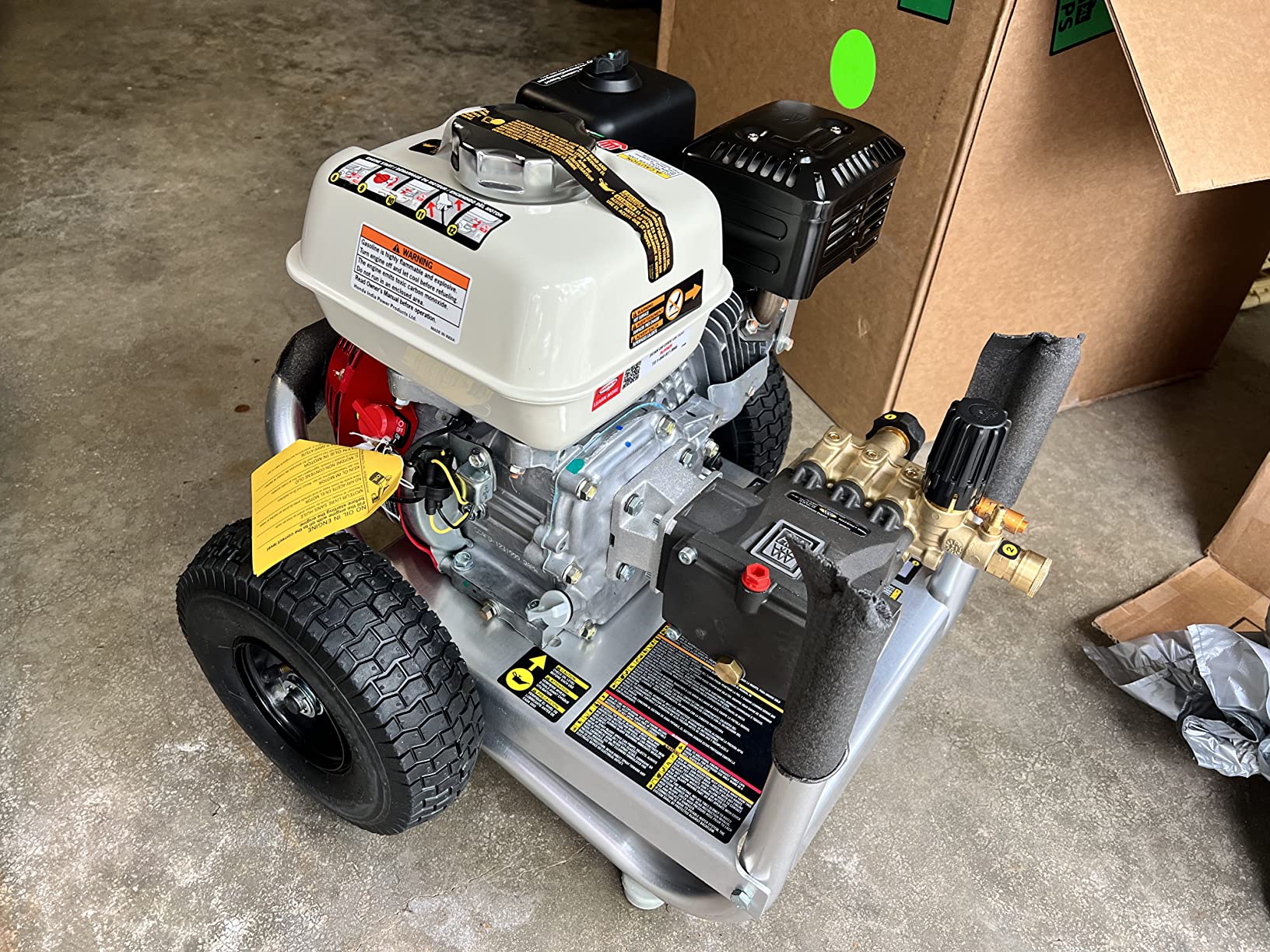 Simpson Aluminum Series 3600 PSI Gas Pressure Washer, 2.5 GPM, Honda GX200 | Gas Power Washer For Professionals. AAA Triplex Pump, 35' Hose, 5 Nozzles, Steel Frame. 49-State Compliant. ALH3425 customer photo 2