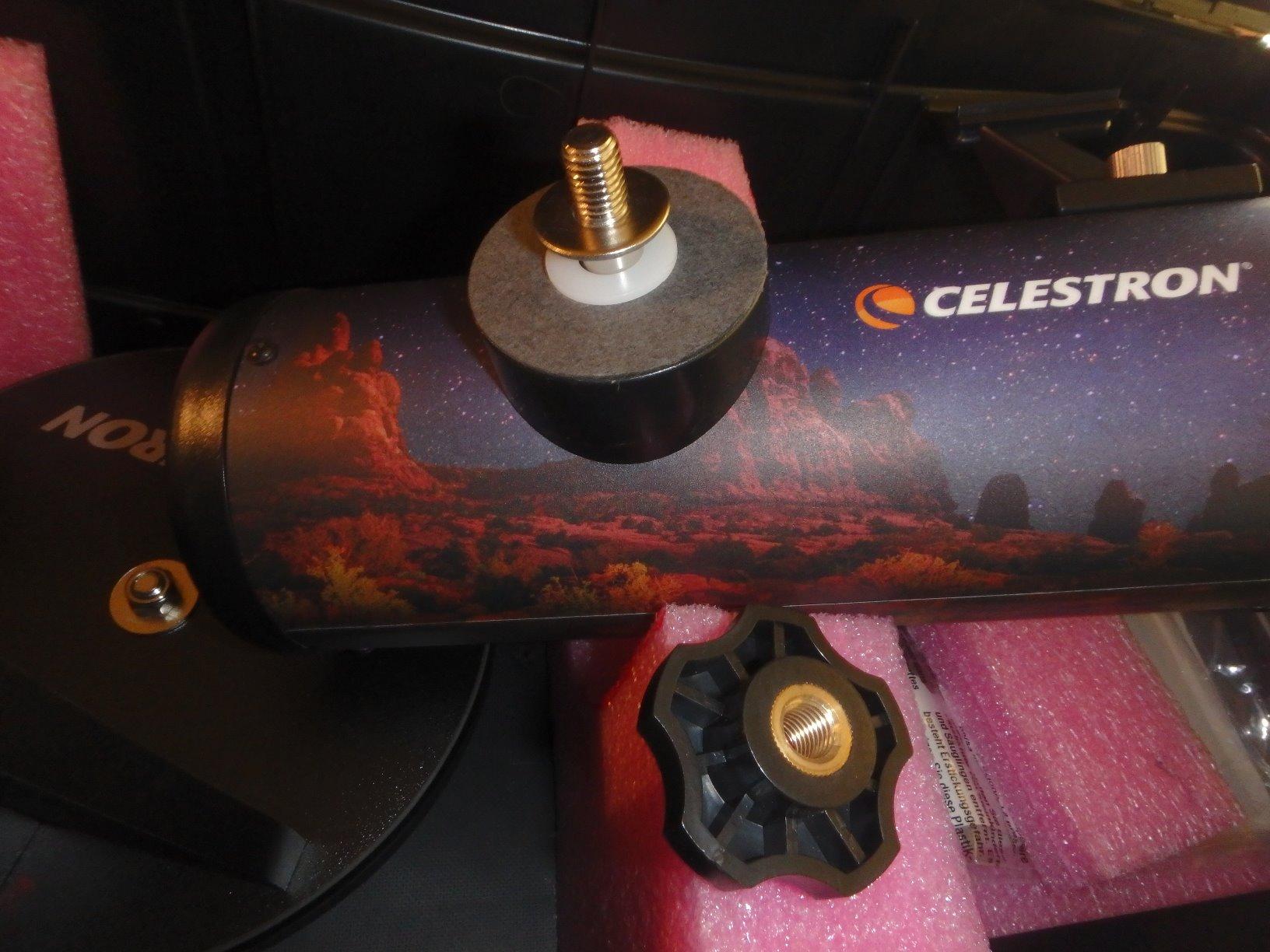 Celestron FirstScope 76 Tabletop Dobsonian Telescope for Beginners | 76mm Newtonian Reflector, Tabletop Dobsonian Mount, Moon & Planet Viewing customer photo 2