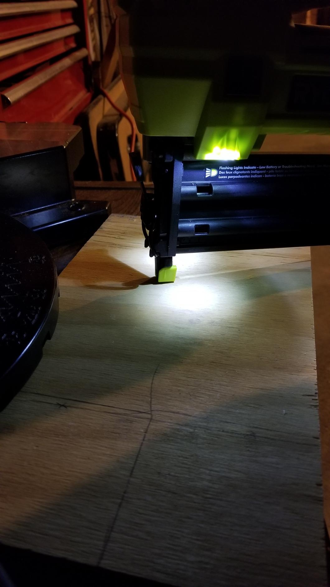 Ryobi 18-Volt ONE+ AirStrike 18-Gauge Cordless Brad Nailer (Tool-Only) customer photo 2
