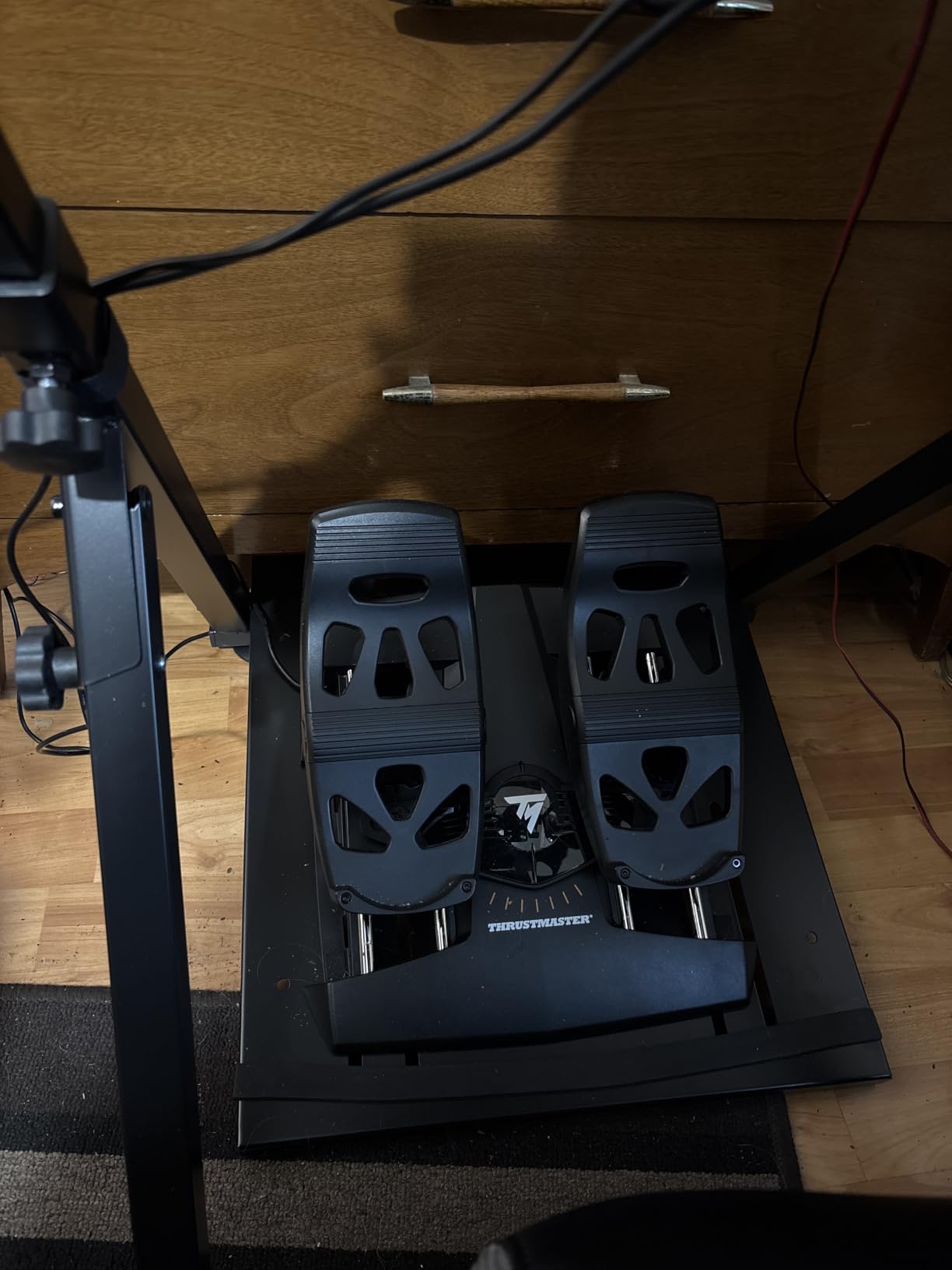 Thrustmaster TFRP Precision Flight Sim Rudder Pedals - PS5, XBOX & PC | self-centering axis, long travel, aluminum rails, differential breaking, for all types of flight, adjustable resistance customer photo 2