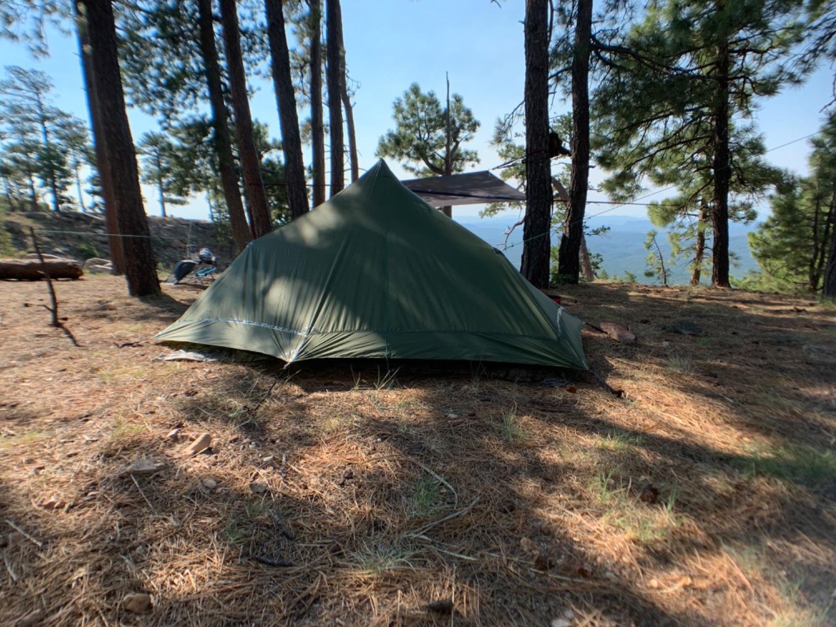 Six Moon Designs Lunar Solo Green Ultralight Backpacking Tent - 26oz Trekking Pole Setup - Professional 1 Person Shelter for Camping, Hiking, Thru-Hiking & Outdoors - Durable customer photo 2