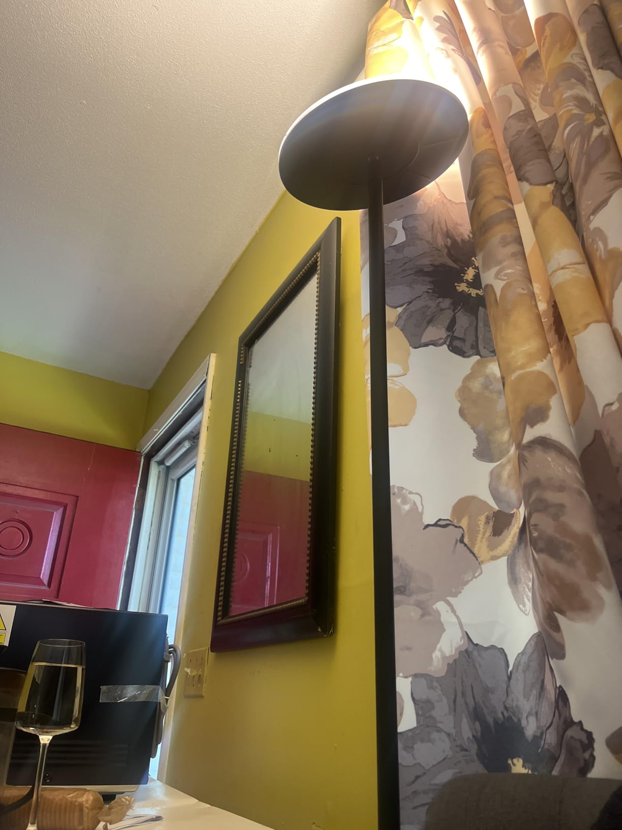 Brightech Sky LED Floor Lamp, Torchiere Super Bright Floor Lamp for Living Room Decor & Office - Dimmable, Tall Standing Torch Lamp with Warm Light for Bedroom & Reading - Black customer photo 2