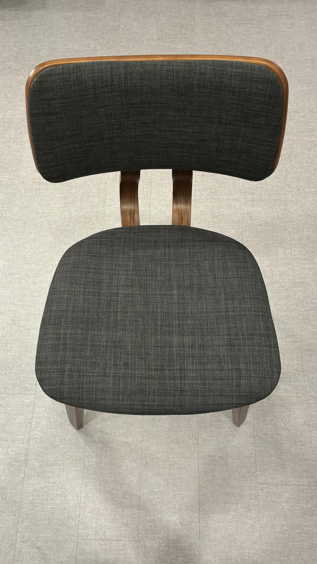 Armen Living Jaguar Mid-Century Dining Chair in Walnut Wood and Green Fabric customer photo 2