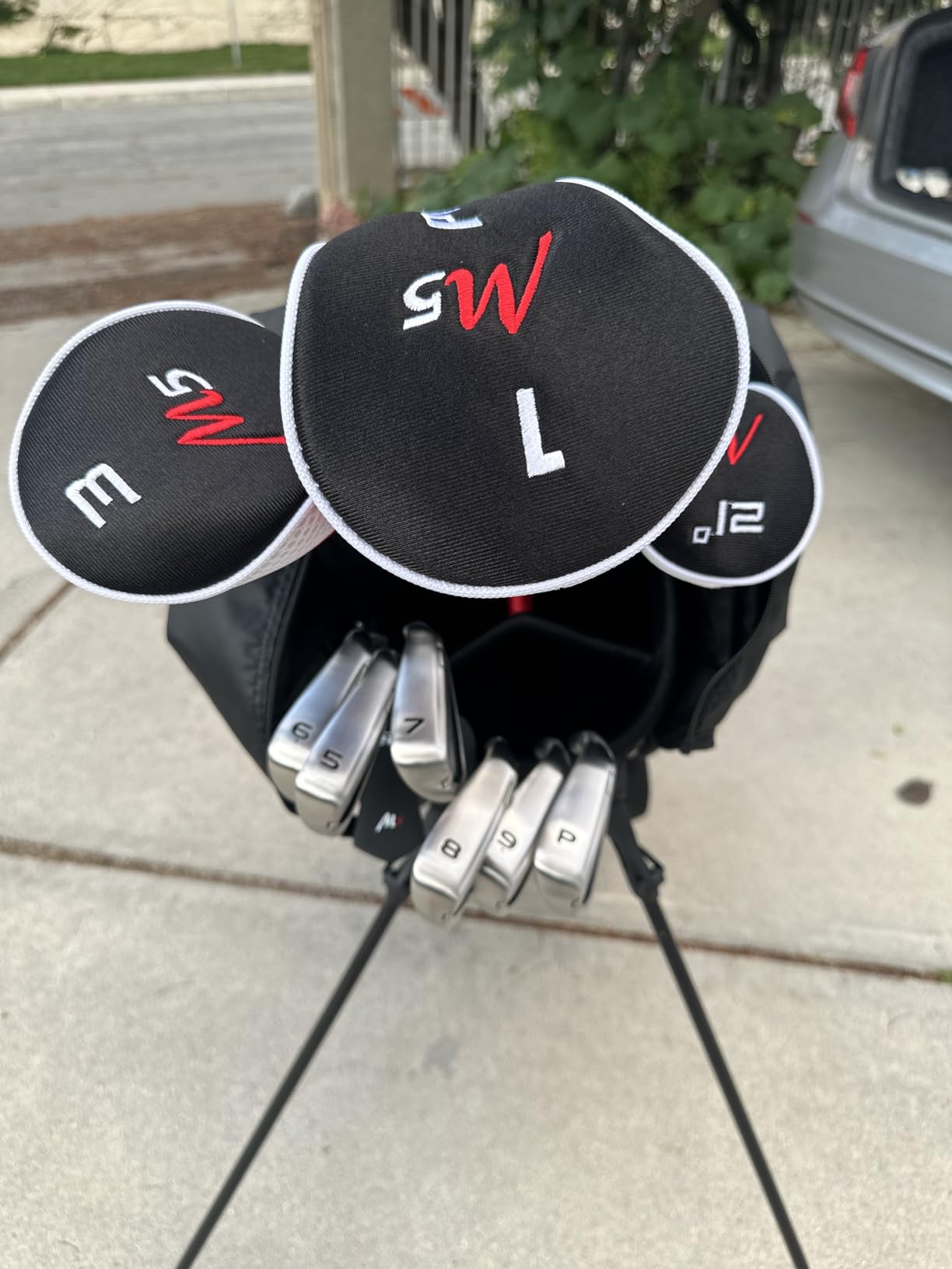 Precise M5 Men's Complete Golf Club Set | 14-Piece, 460cc Titanium Driver, Fairway Wood & Hybrid, Irons Through Wedge, Putter, Stand Bag, Left/Right customer photo 2