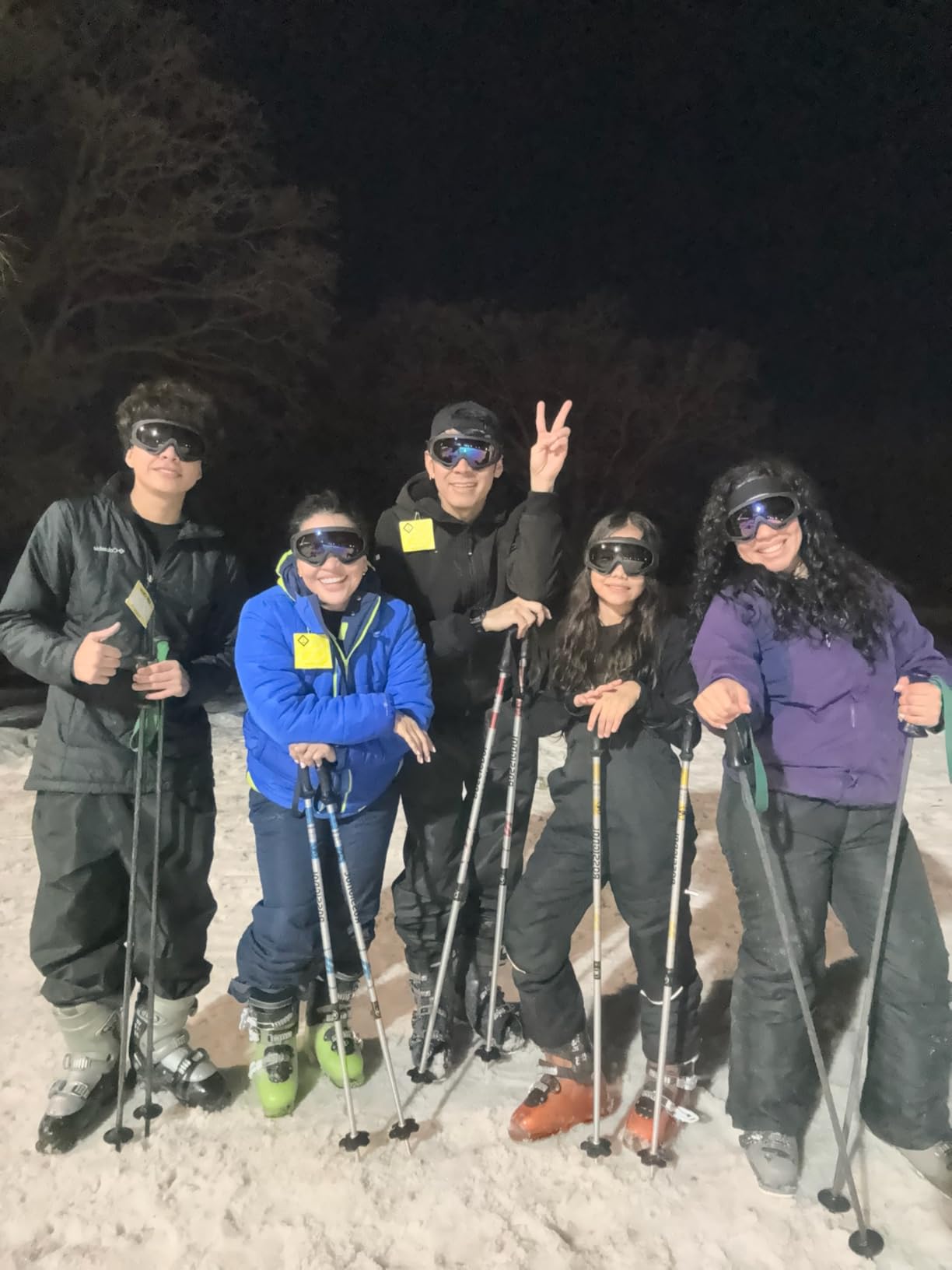 Women's Insulated Snow Pants, Water Resistant Snow Pants for Skiing & Snowboarding, Blue Night, Small customer photo 2