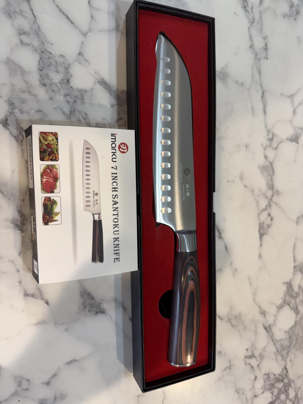 imarku Fillet Knife 6 Inch, German High Carbon Stainless Steel Boning Knife | Professional Grade Filet Knife for Fish Filleting and Deboning Meat Poultry, Pakkawood Handle customer photo 1