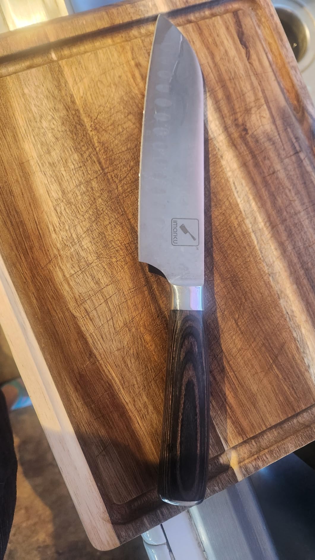 imarku Fillet Knife 6 Inch, German High Carbon Stainless Steel Boning Knife | Professional Grade Filet Knife for Fish Filleting and Deboning Meat Poultry, Pakkawood Handle customer photo 2