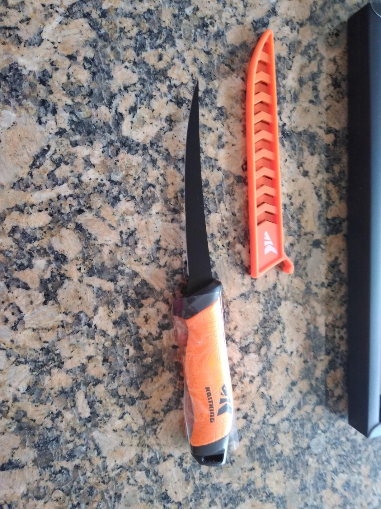 KastKing Speed Demon Pro Fillet Knife with Protective Sheath | Razor Sharp G4116 German Stainless Steel Blade, Non-Slip Grip, Corrosion-Resistant Coating customer photo 2
