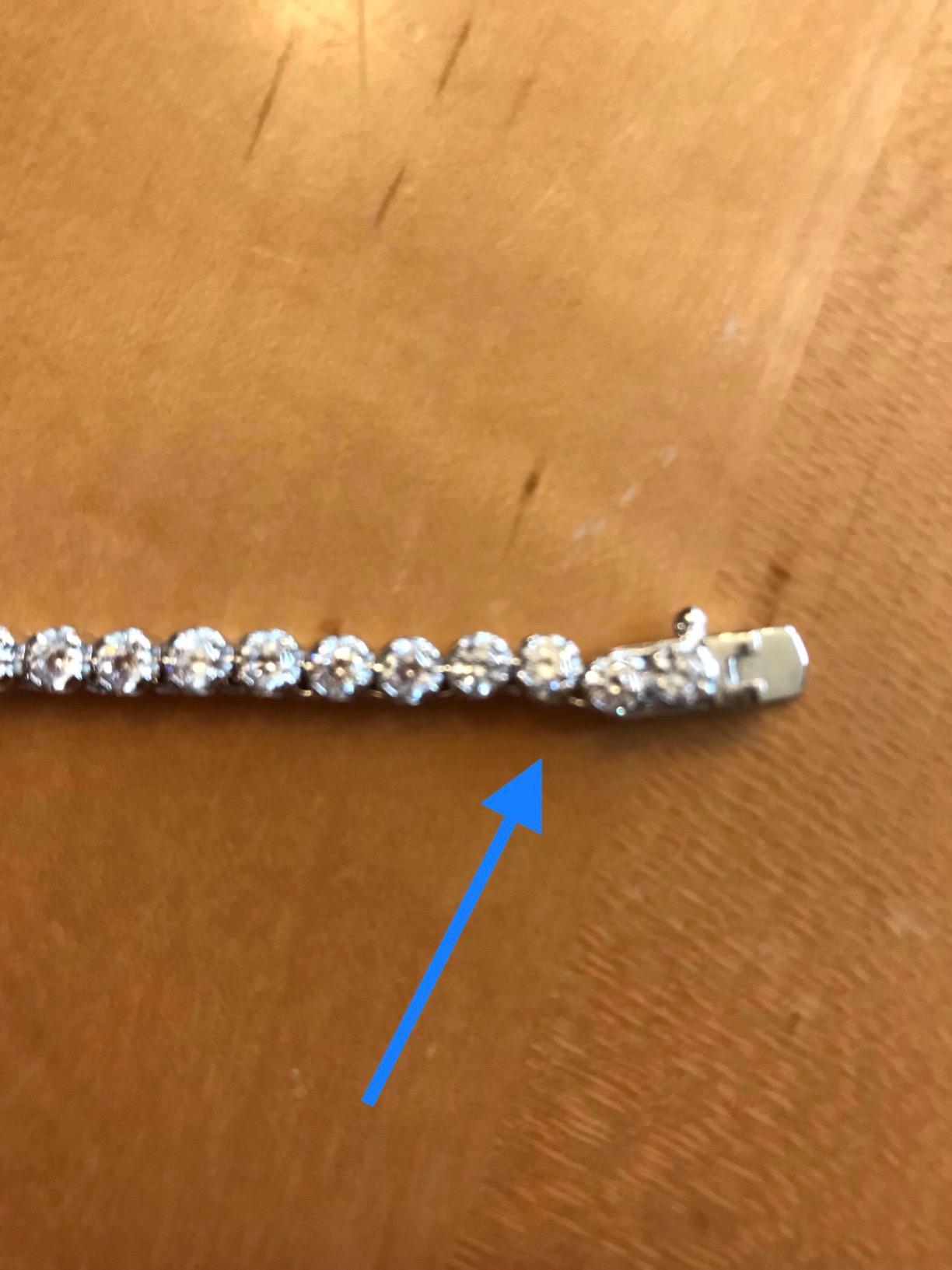 Ross-Simons 20.00 ct. t.w. Graduated CZ Tennis Necklace in Sterling Silver customer photo 1