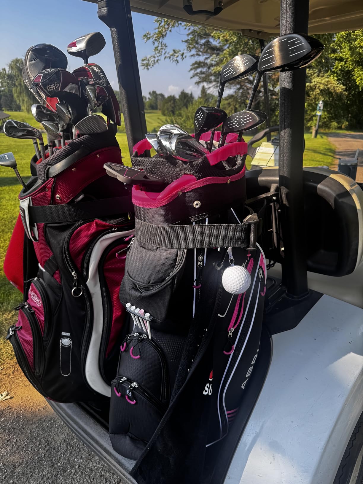 Aspire PRO-X Women's Golf Club Set | 16-piece titanium driver bag, fairway wood & hybrids, irons through wedge, putter, cart bag, 4 headcovers, regular/petite customer photo 1