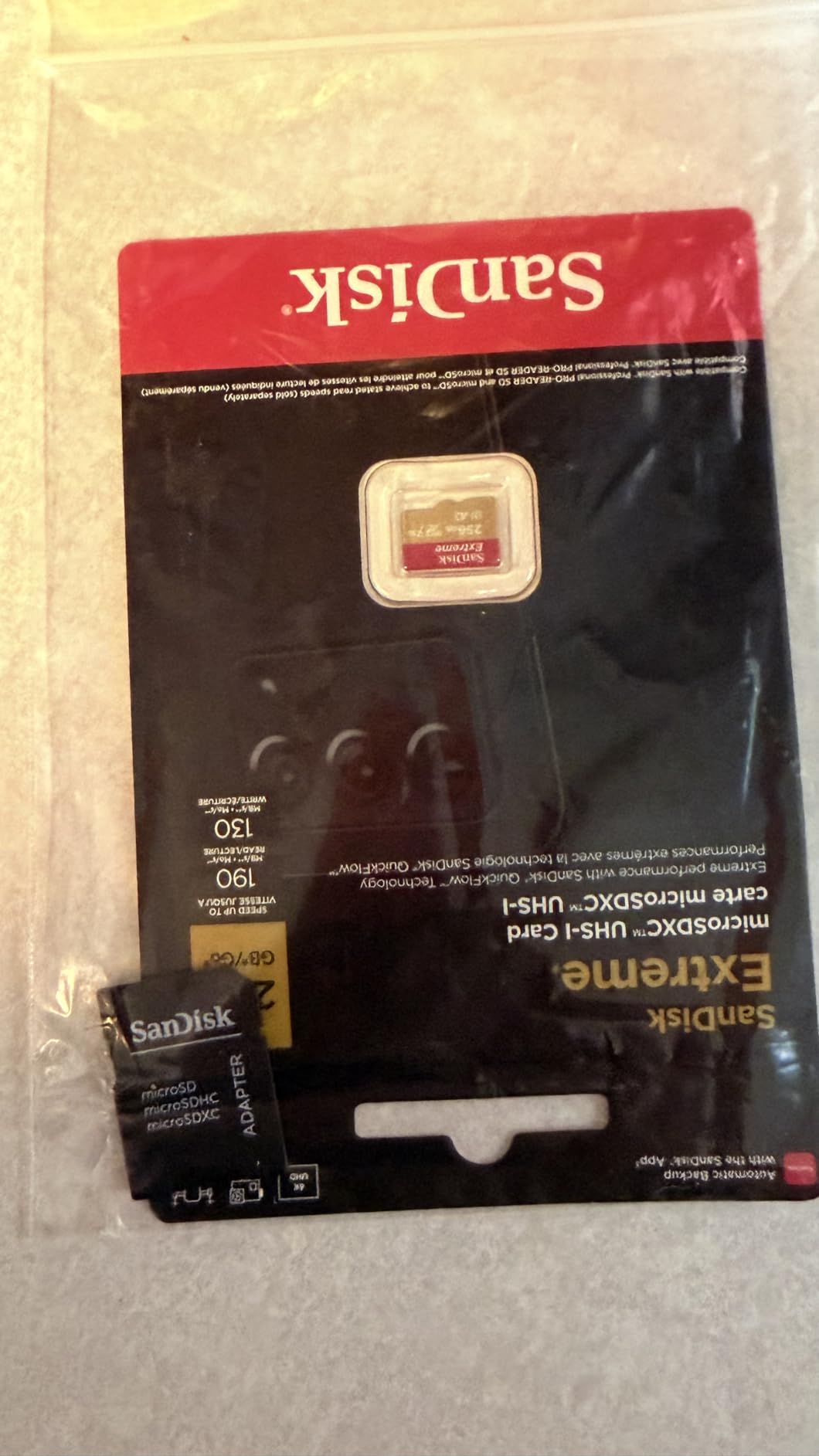 SanDisk 128GB Extreme microSDXC UHS-I Memory Card with Adapter - Up to 160MB/s, C10, U3, V30, 4K, A2 customer photo 2