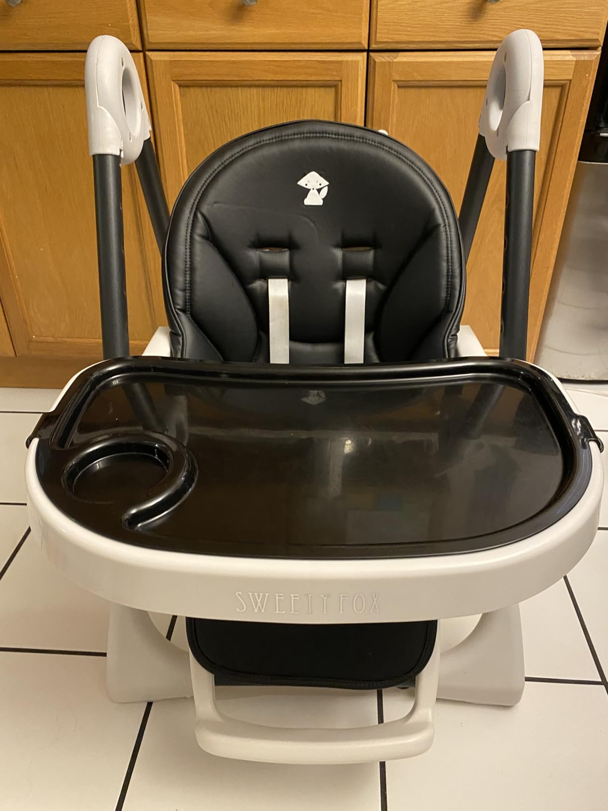 Sweety Fox Baby High Chair Adjustable to 7 Different Heights - Grey Baby Chair - Silla para Comer de Bebe - Foldable High Chairs for Babies and Toddlers customer photo 1