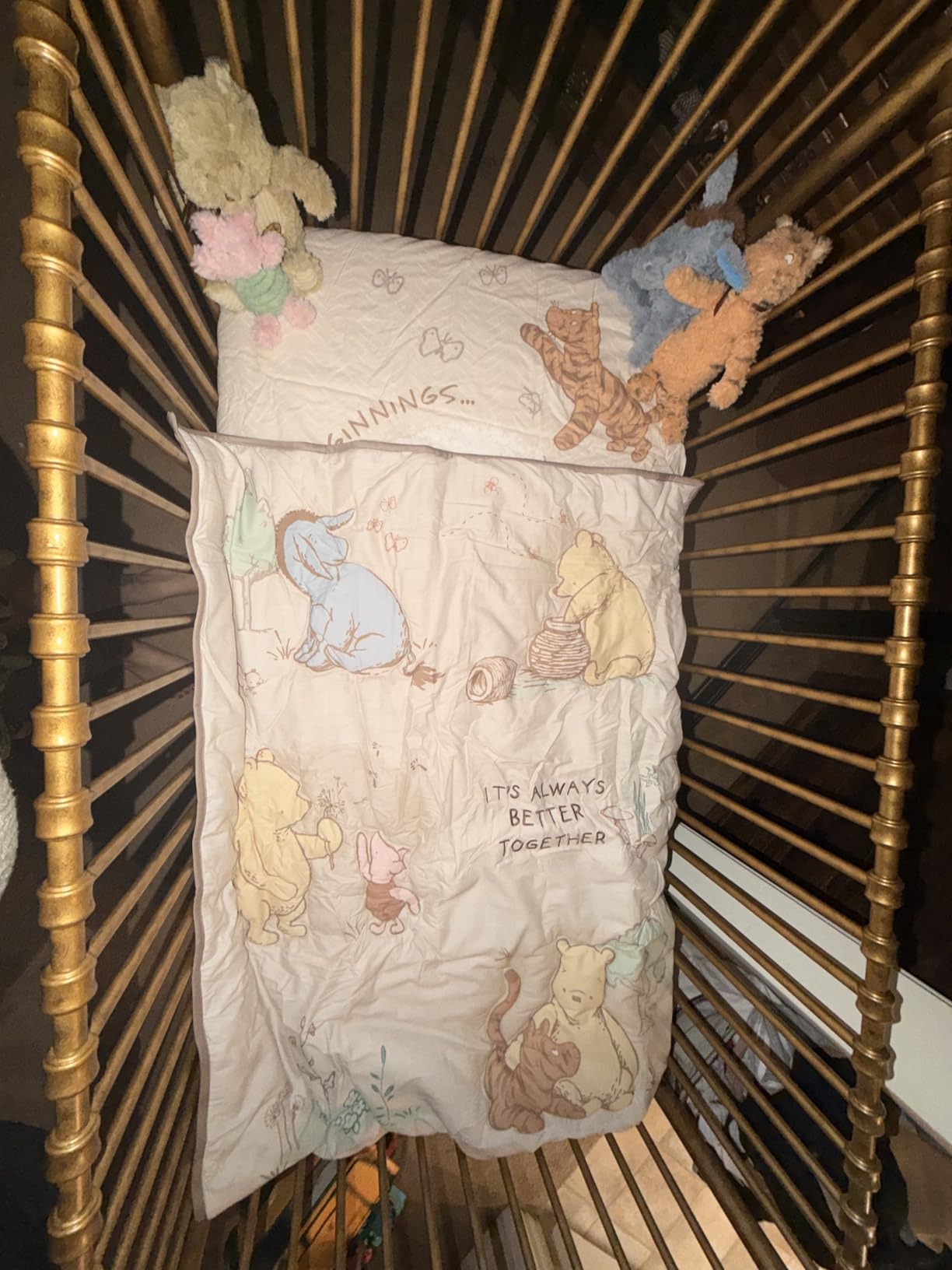 Namesake Abigail 3-in-1 Convertible Baby Crib (Gold) - GREENGUARD Gold Certified - Convertible Crib to Toddler Bed and Daybed - Baby Bed w/ 4 Adjustable Heights - Vintage Baby Crib Convertible customer photo 2