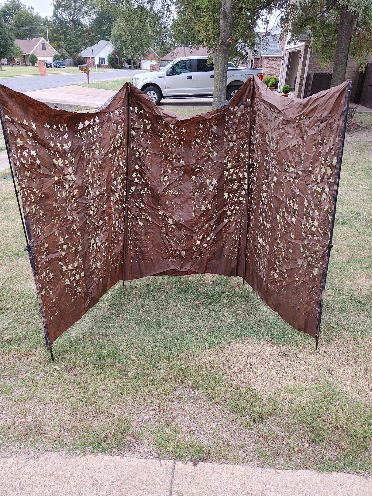 AUSCAMOTEK Ground Blind 5×10 Feet Turkey Duck Deer Blinds Hunting Camouflage Height Adjustable customer photo 1
