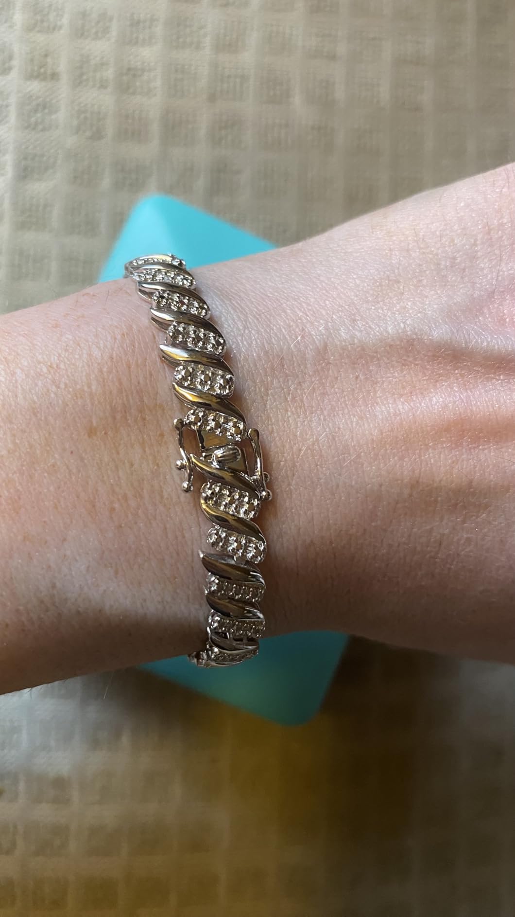 NATIALIA DRAKE 1/4 Cttw Wave Link Diamond Tennis Bracelet for Women in 925 Sterling Silver Color I-J/Clarity I2-I3 customer photo 1