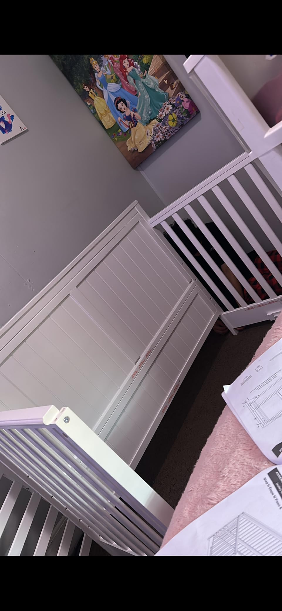 Graco Hadley 5-in-1 Convertible Crib with Drawer - GREENGUARD Gold Certified, Fits Standard Crib Mattress, Converts to Toddler Bed, Daybed and Full Bed, 4 Adjustable Mattress Heights (White) customer photo 1