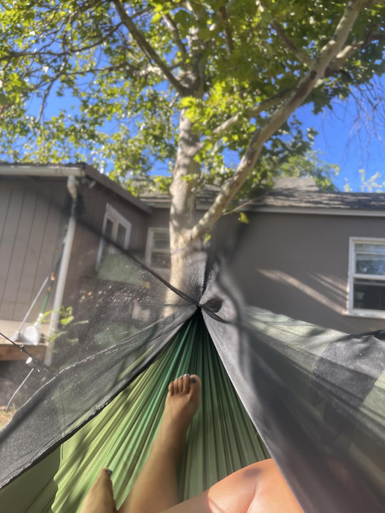 Camping Hammock - Lightweight Double Hammock, Hold Up to 772lbs, Portable Hammocks for Indoor, Outdoor, Hiking, Camping, Backpacking, Travel, Backyard, Beach customer photo 1