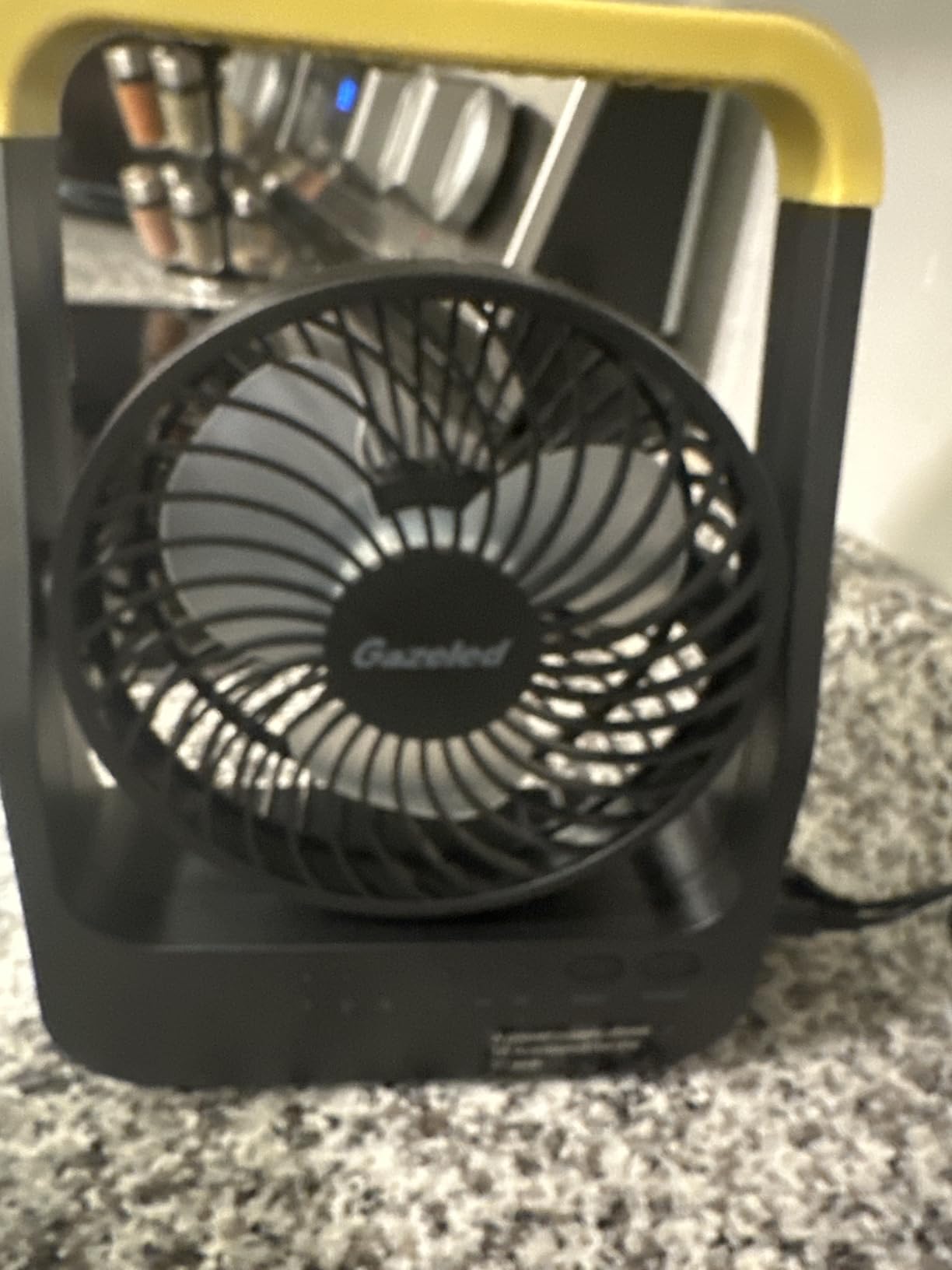 Battery Powered Fan, Long Lasting Battery Operated Fans for Camping, Portable D-Cell Desk Fan with Timer, 3 Speeds, Whisper Quiet, 180 Rotation, for Office, Bedroom, Outdoor, 5'', Model: F15 customer photo 2