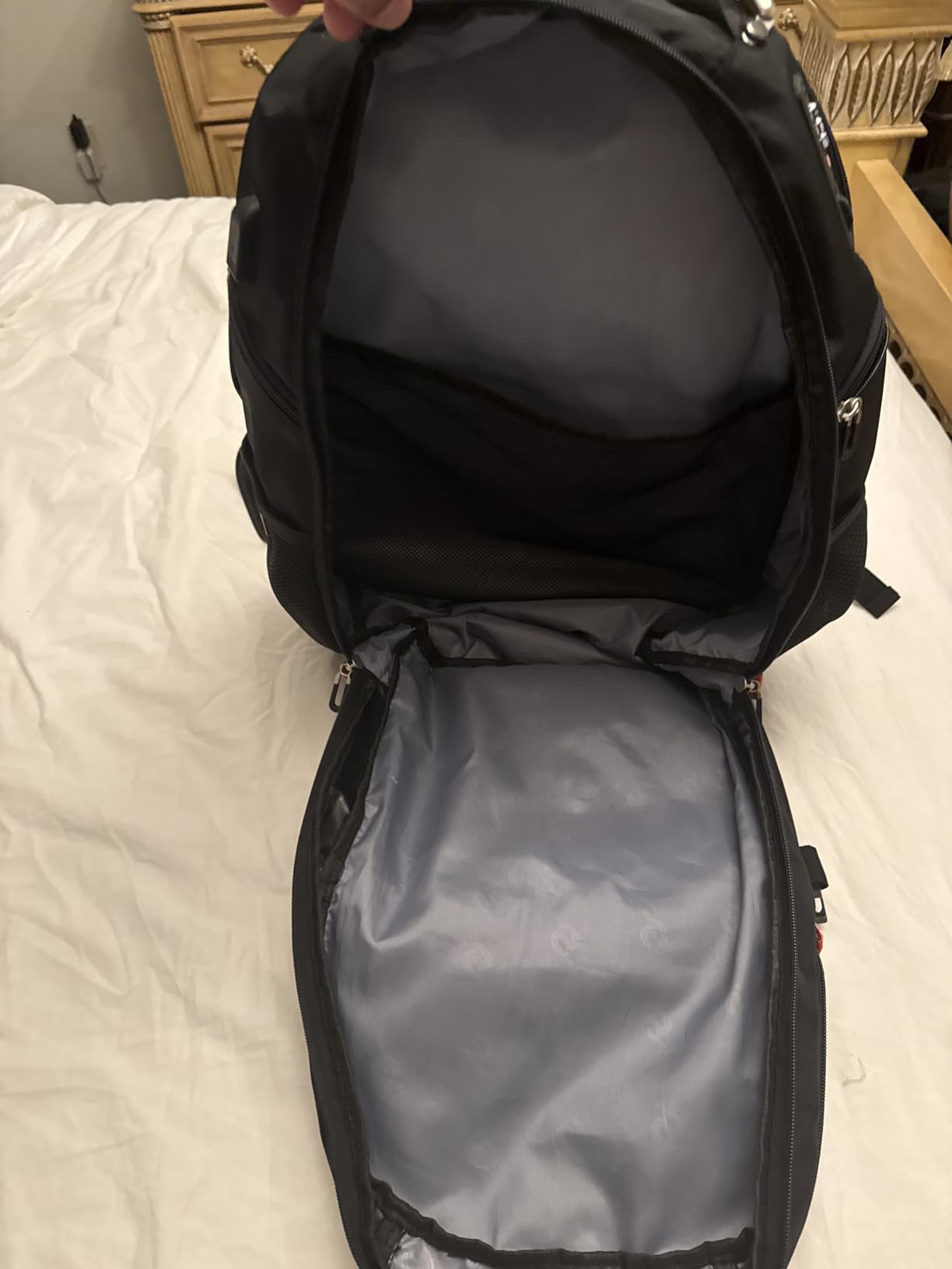 SHRRADOO Extra Large 50L Travel Laptop Backpack with combination lock, High School College Backpack Airline Approved Business Work Bag Fit 17 Inch Laptops for Men Women, Black customer photo 2