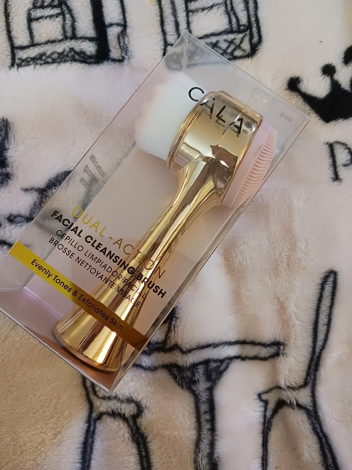 CALA Dual-Action Facial Cleansing Brush (Rose Gold & Pink), Superfine Soft Bristles Deep Clean Pores, Removes Makeup + Sunscreen, Water-Resistant for Shower Use, Daily Tool customer photo 2