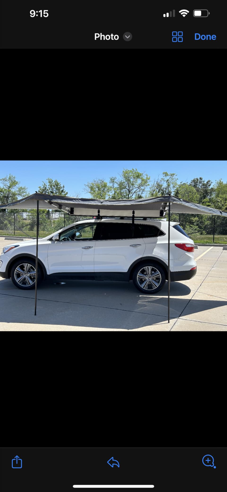 OVS Nomadic 180 Awning - Dark Gray with Black Travel Cover - Universal customer photo 2