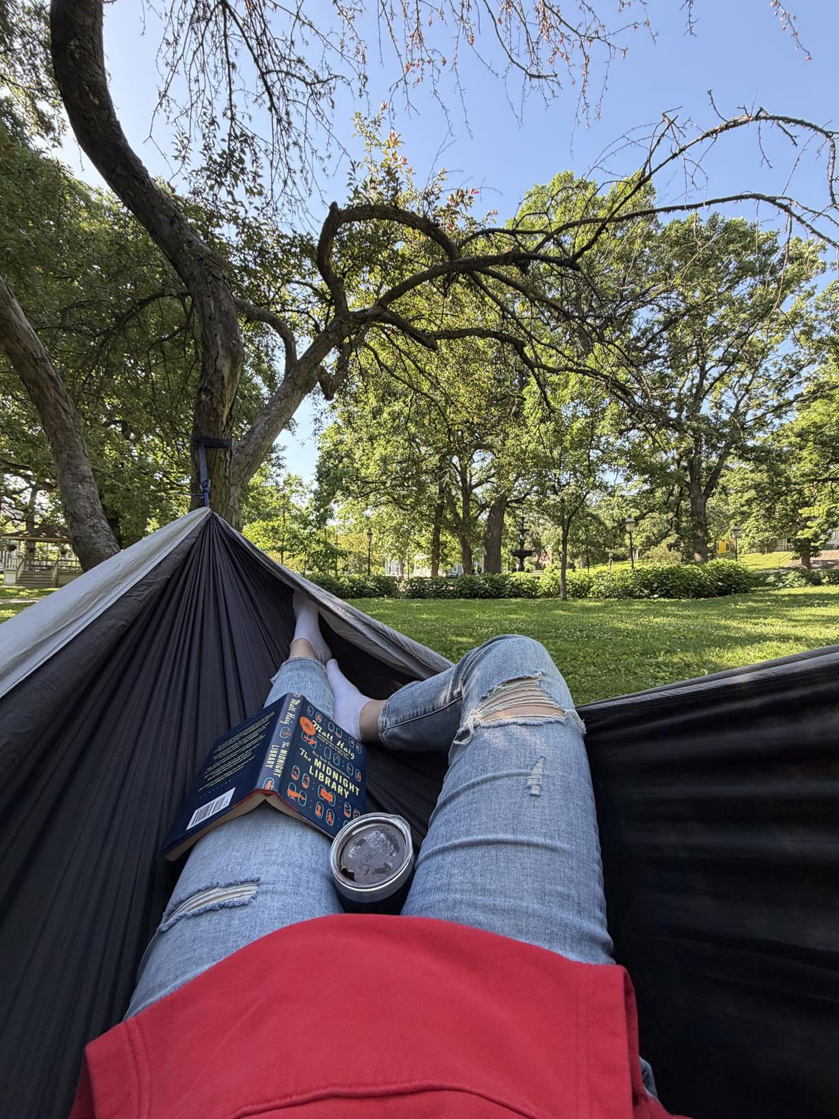 Kootek Camping Hammock 400lbs Capacity Outdoor Camping Essentials, Single, Tree-Friendly Straps, Attached Carry Bag, 210T Parachute Nylon, Lightweight customer photo 2