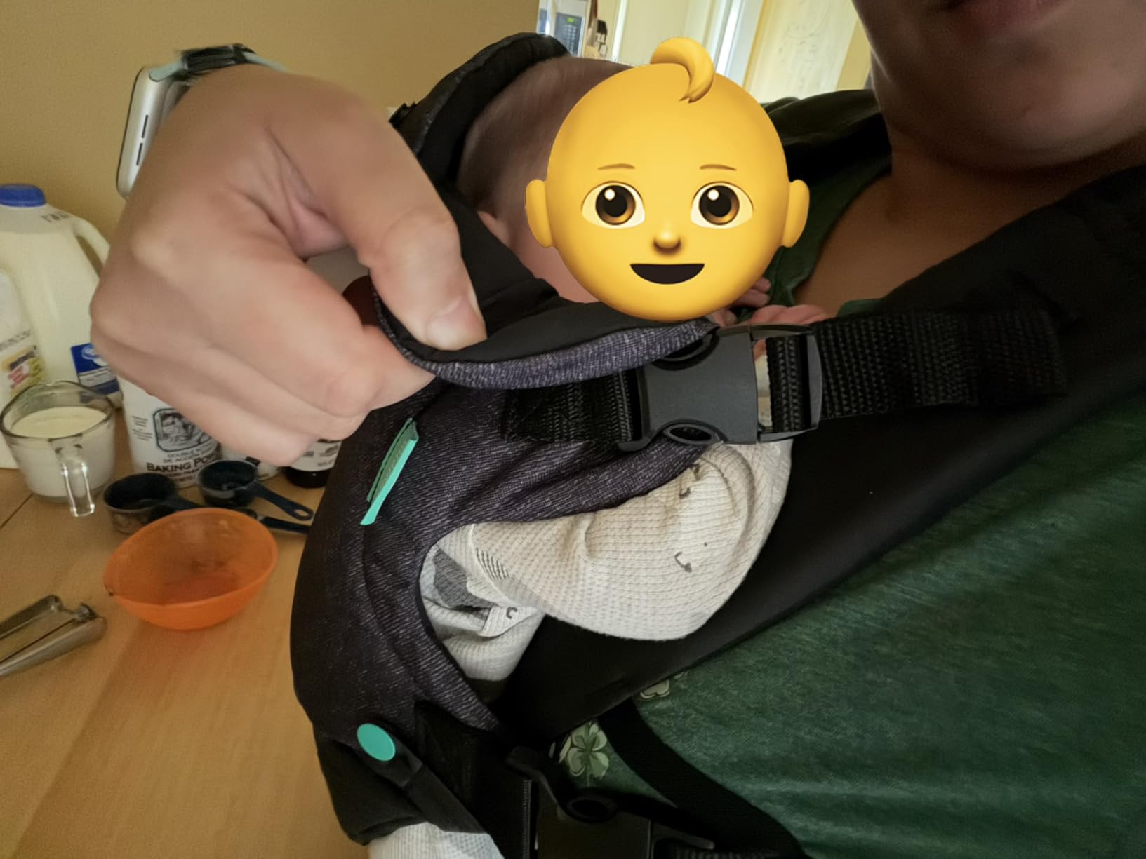 Infantino Flip 4-in-1 Baby Carrier Convertible Ergonomic, Black | Adjustable fit, Enhanced lumbar support, Ergonomic hands-free parenting, Registry gift, For newborns and toddlers customer photo 1