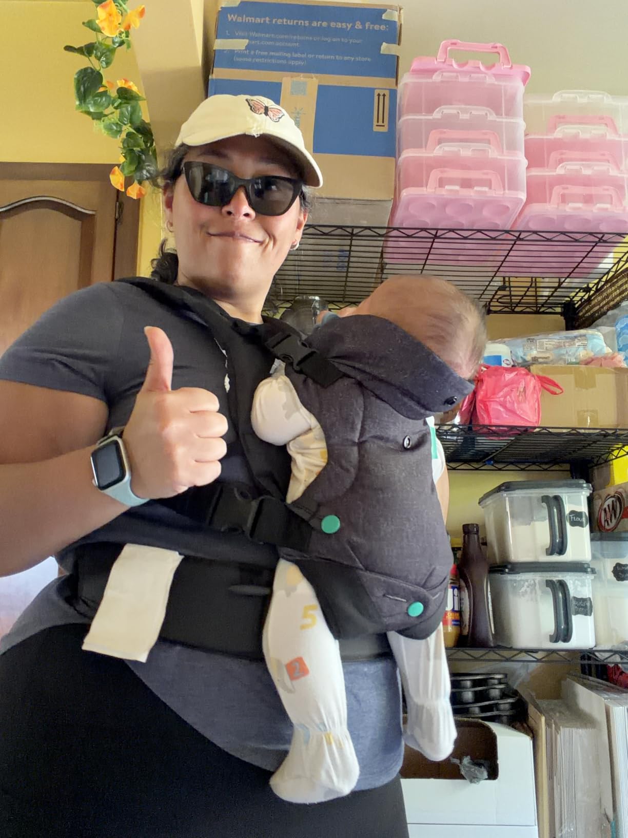 Infantino Flip 4-in-1 Baby Carrier Convertible Ergonomic, Black | Adjustable fit, Enhanced lumbar support, Ergonomic hands-free parenting, Registry gift, For newborns and toddlers customer photo 2