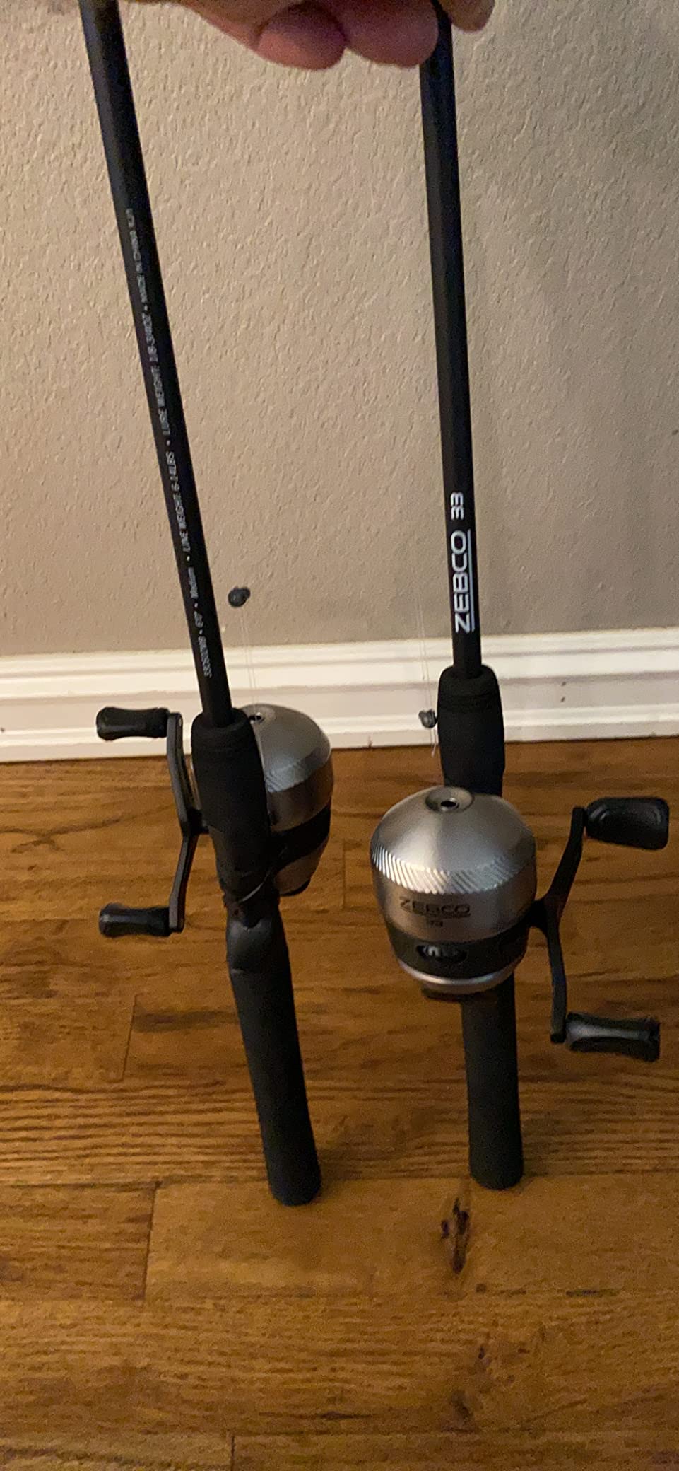 Zebco 33 Spincast Reel and Fishing Rod Combo, 6-Foot 2-Piece Fiberglass Rod with EVA Handle, Quickset Anti-Reverse Fishing Reel with Bite Alert customer photo 2