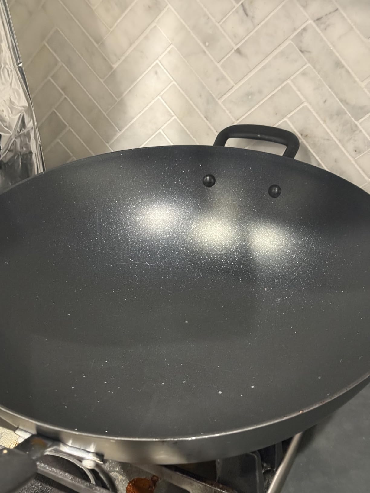 T-Fal Ultimate Hard Anodized Nonstick Wok 14 Inch, Oven Broiler Safe 350F, Non Stick Stir-Fry Pan, Cookware, Pots and Pans, Kitchen, Versatile Deep Frying, Sauté, Braise, Stew, Dishwasher Safe, Onyx customer photo 1