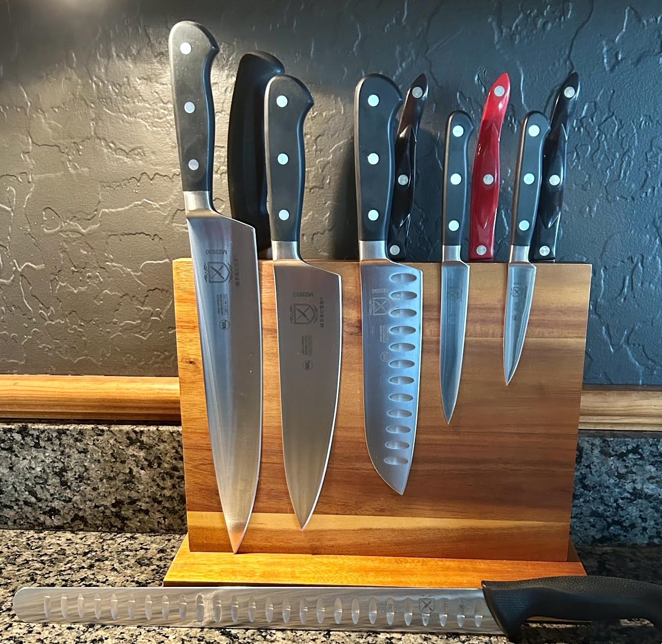 Home Kitchen Magnetic Knife Block Holder Rack Magnetic Stands with Strong Enhanced Magnets Multifunctional Storage Knife Holder customer photo 1