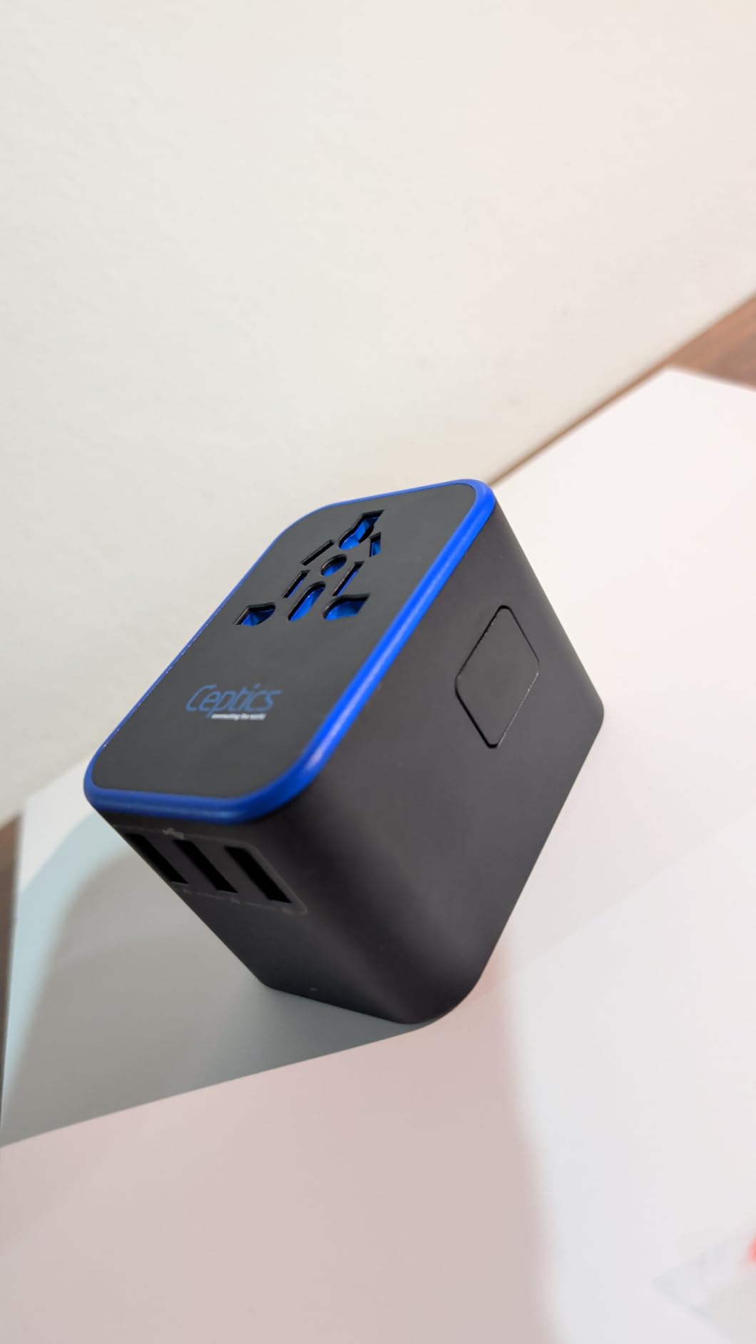 Ceptics Universal Travel Adapter, 45W International Power Adapter with PD & QC 3.0 Dual USB-C, 3 USB Travel Adapter Worldwide, Type I C G A Outlets - EU Euro US UK (11-KU) customer photo 2