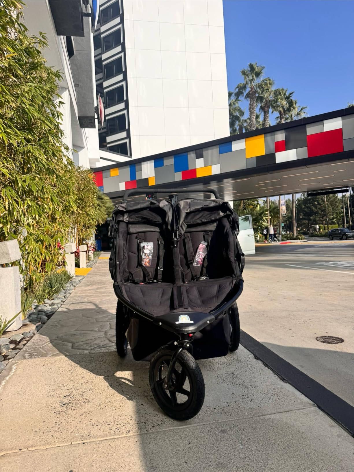 BOB Gear Revolution Flex 3.0 Jogging Stroller - Graphite Black | All Terrain Stroller With Mountain-Bike-Style Suspension & Air-Filled Tires; Car Seat Compatible customer photo 2