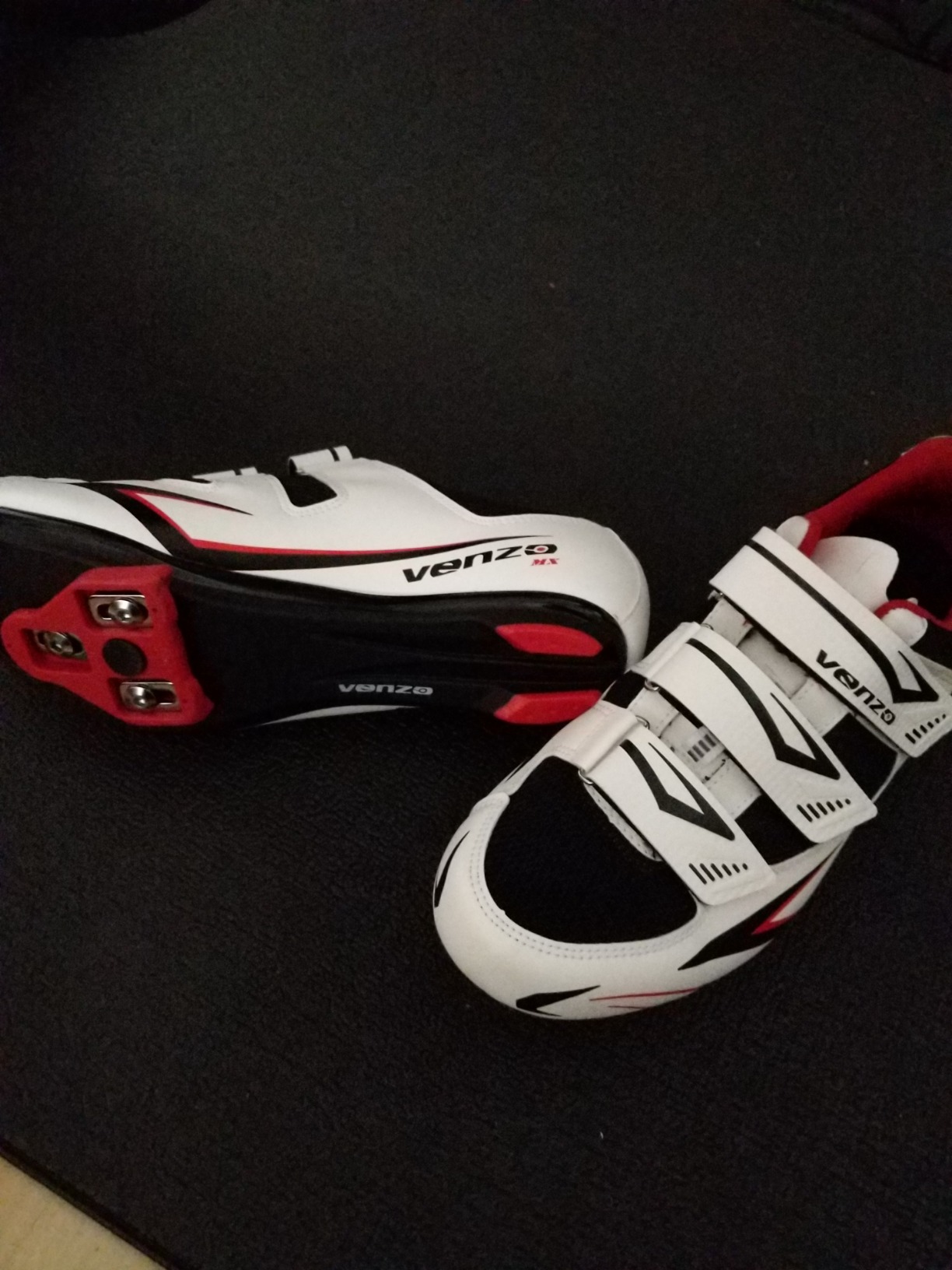 Venzo Bicycle Men's Road Cycling Riding Shoes - 3 Straps - Compatible with Look Delta & for Shimano SPD-SL - Perfect for Road Racing Bikes customer photo 1