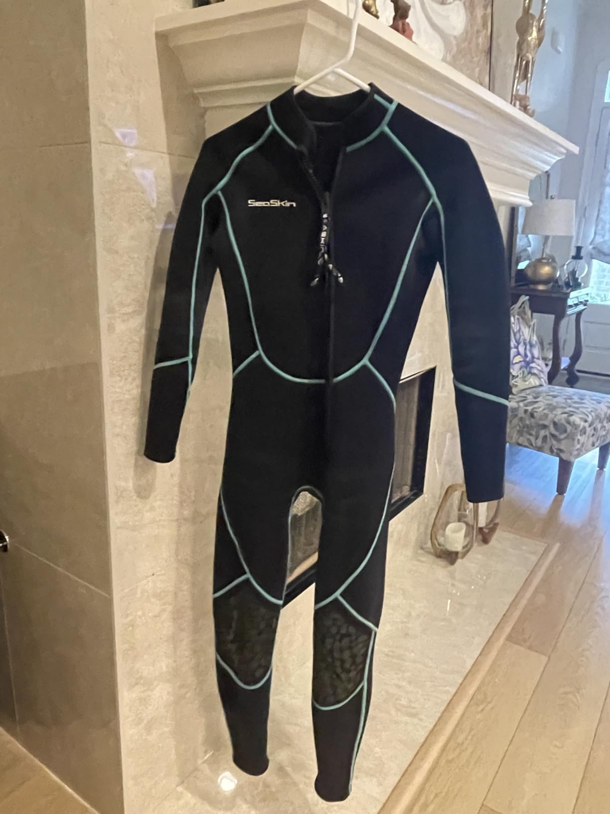 Seaskin Mens 3mm Shorty Wetsuit Womens, Full Body Diving Suit Front Zip | Wetsuit for Diving Snorkeling Kayaking Swimming customer photo 1