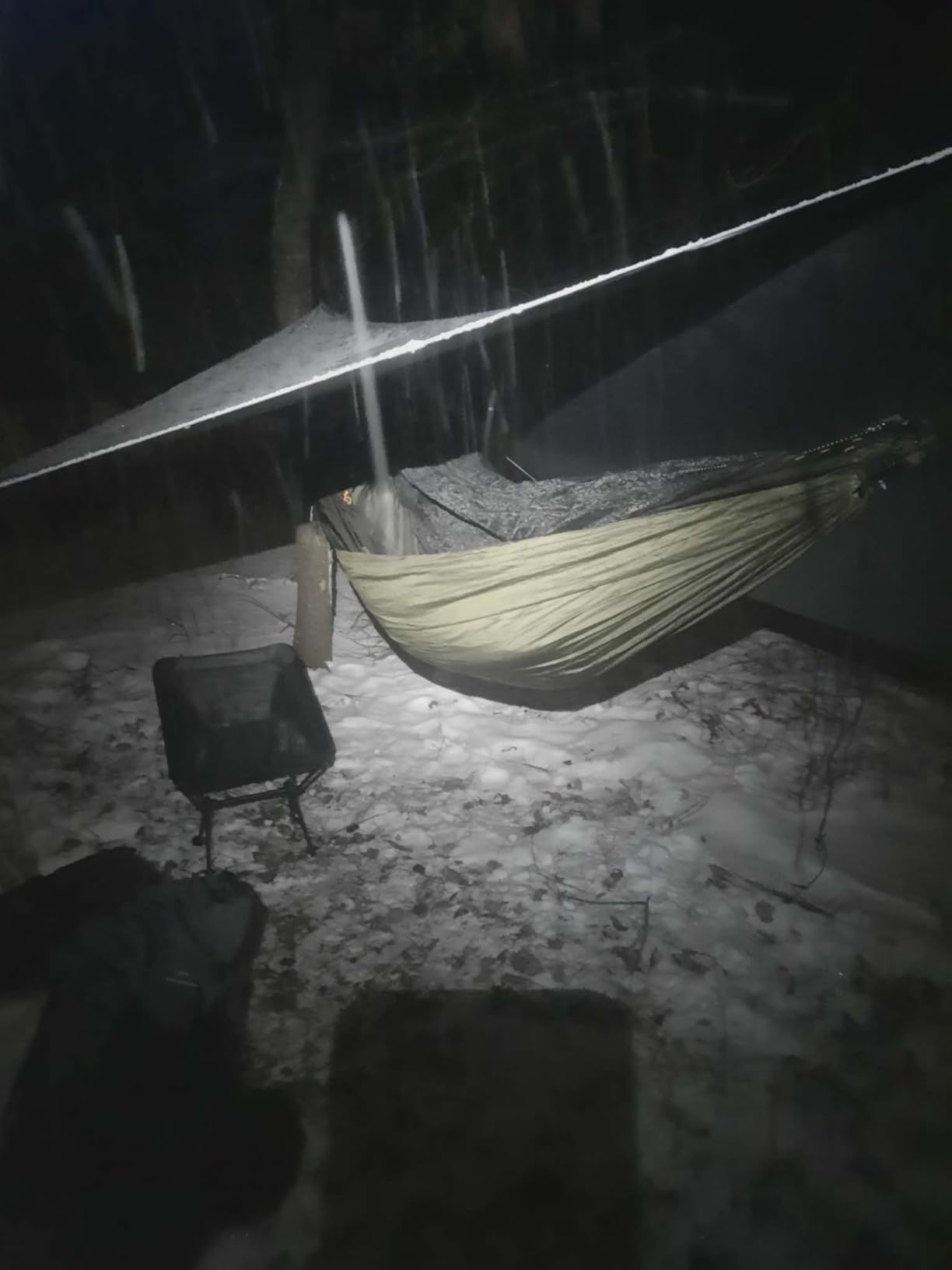 KOMPOUND Camping Hammock with Net, Lightweight Portable Hammock with Warm Internal Cover & Tree Friendly Straps for Backpacking, Camping, Hiking, Travel, Beach, Backyard customer photo 2