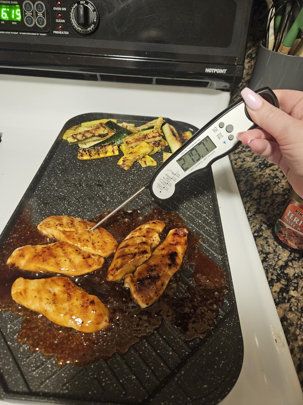 SENSARTE Nonstick Griddle Grill Pan, Pro-Grid Reversible Grill & Griddle Pan, Two Burner Cast Aluminum, Portable for Indoor Stovetop or Outdoor Camping BBQ, 19.5