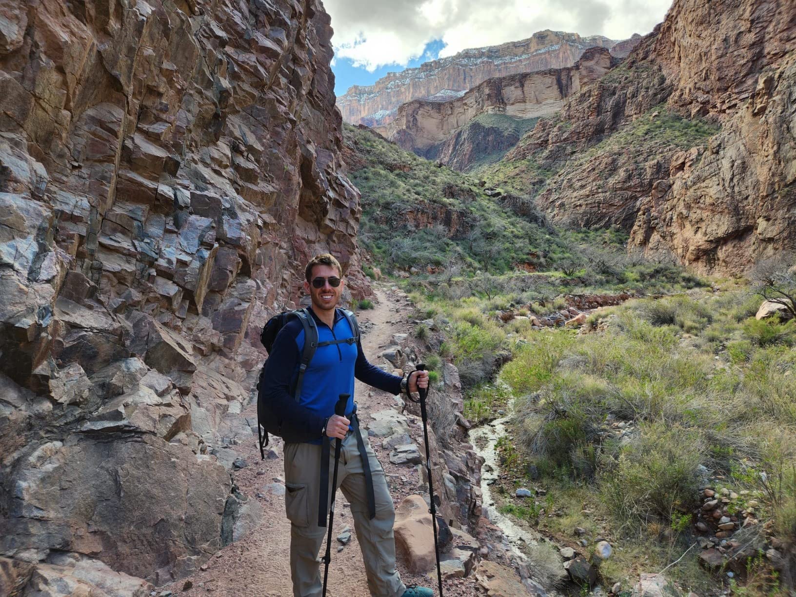 Cascade Mountain Tech Trekking Poles - Carbon Fiber Walking or Hiking Sticks with Quick Adjustable Locks customer photo 2